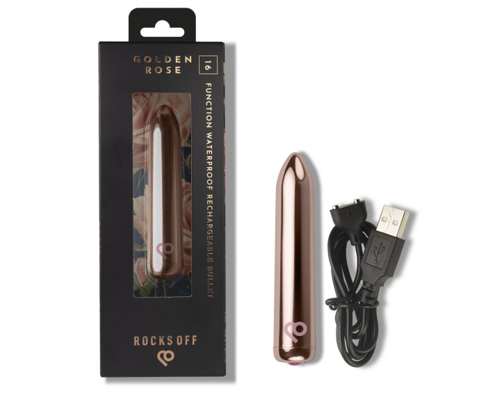 Віброкуля Rocks Off Bullet Golden Rose 16 Settings