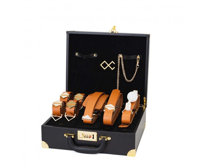 БДСМ-набір LOCKINK Moonlight Treasure Chest - Brown Set