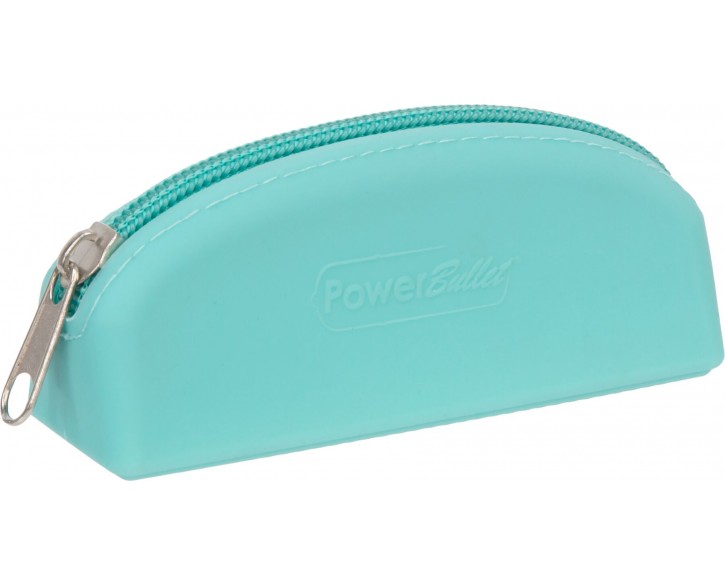 Сумка для зберігання секс-іграшок PowerBullet - Silicone Storage Zippered Bag Teal