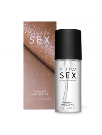 Розігрівальна їстівна масажна олія Bijoux Indiscrets Slow Sex Warming massage oil