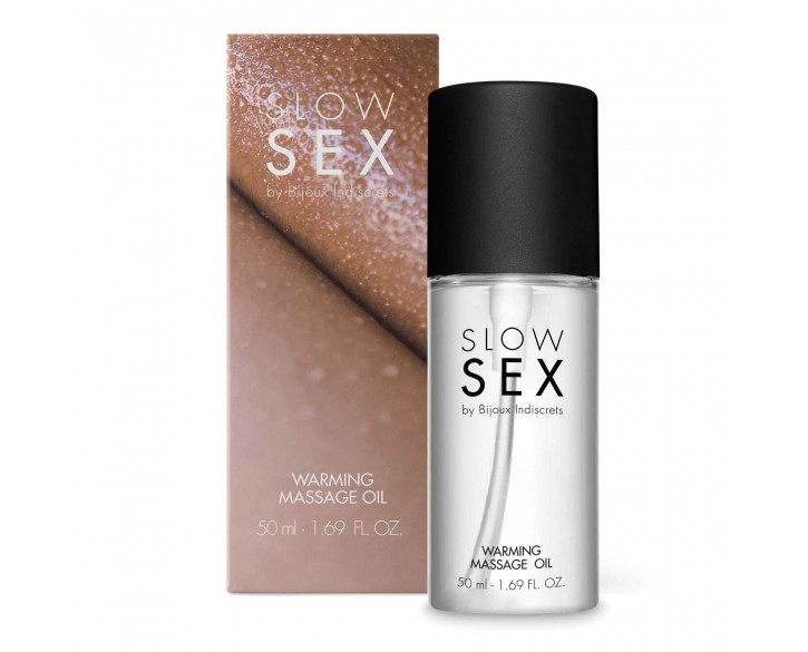 Розігрівальна їстівна масажна олія Bijoux Indiscrets Slow Sex Warming massage oil