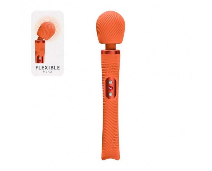 Вібромасажер Fun Factory VIM Vibrating Wand Orange, суперпотужний та легкий, до 6 годин роботи