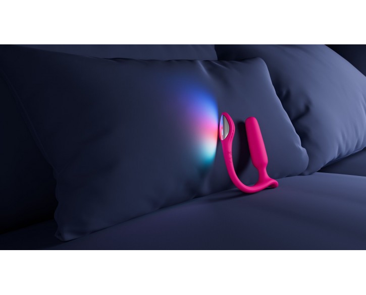 Анальна смарт-вібропробка Lovense Lush Anal, дуже потужна, LED-підсвічування