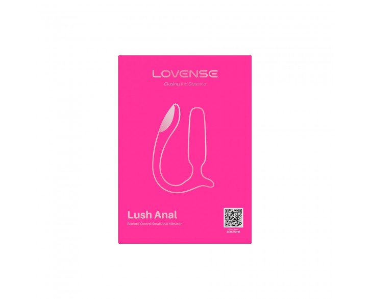 Анальна смарт-вібропробка Lovense Lush Anal, дуже потужна, LED-підсвічування