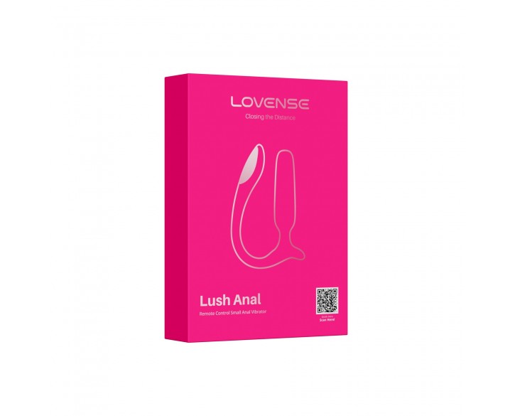 Анальна смарт-вібропробка Lovense Lush Anal, дуже потужна, LED-підсвічування