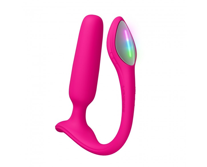 Анальна смарт-вібропробка Lovense Lush Anal, дуже потужна, LED-підсвічування