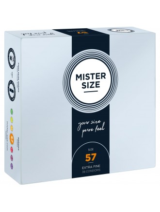 Презервативи Mister Size - pure feel - 57 (36 condoms), товщина 0,05 мм