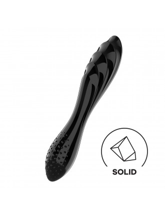 Скляний дилдо Satisfyer Dazzling Crystal 1 (Black)