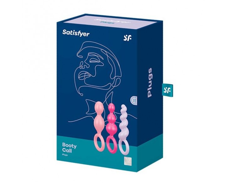 Набір анальних іграшок Satisfyer Plugs (set of 3) - Booty Call, макс. діаметр 3 см