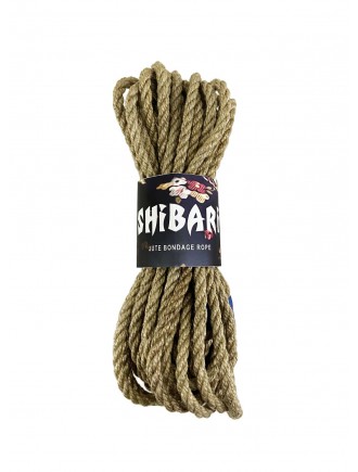 Джутова мотузка для шібарі Feral Feelings Shibari Rope, 8 м сіра