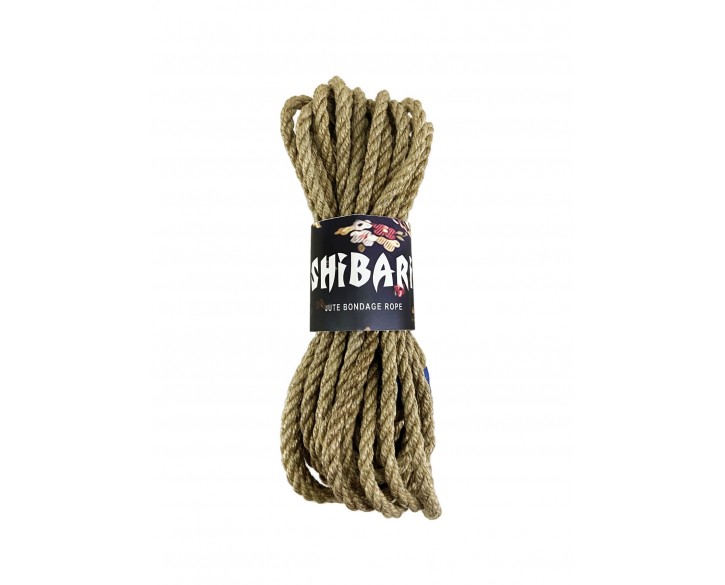 Джутова мотузка для шібарі Feral Feelings Shibari Rope, 8 м сіра