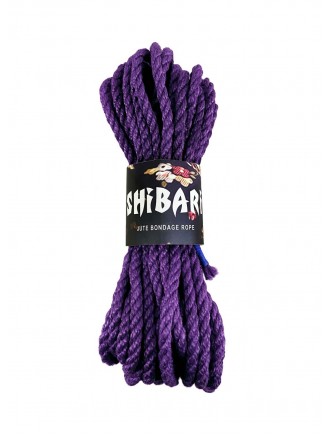 Джутова мотузка для шибарі Feral Feelings Shibari Rope, 8 м бузкова
