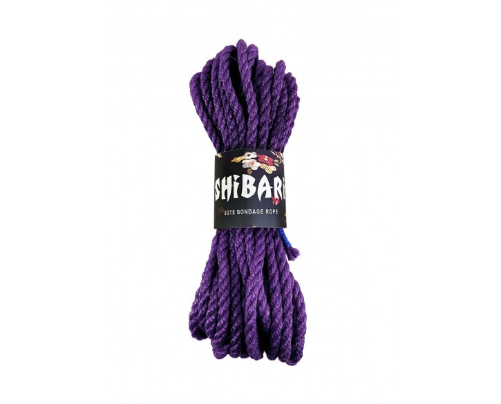 Джутова мотузка для шибарі Feral Feelings Shibari Rope, 8 м бузкова