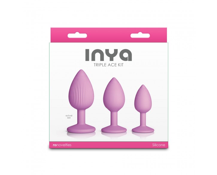 Набір анальних пробок NS Novelties INYA - Triple Ace Kit - Blush