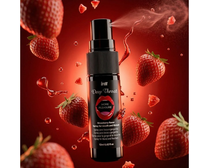 Спрей для глибокого мінету Intt Deep Throat Oral Spray Strawberry (12 мл)