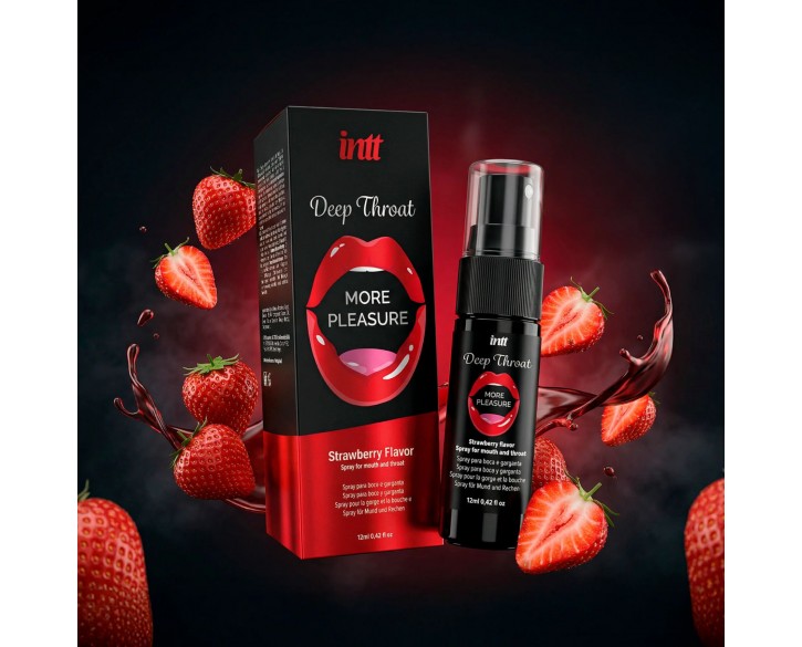 Спрей для глибокого мінету Intt Deep Throat Oral Spray Strawberry (12 мл)