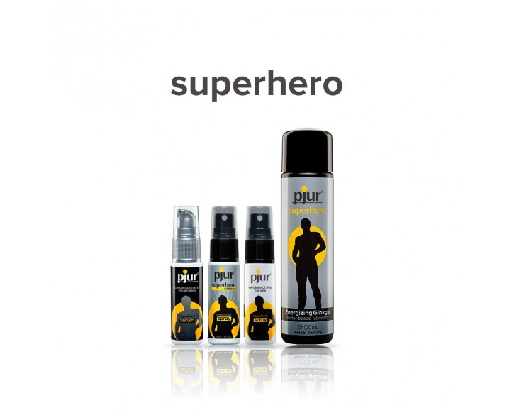 Пролонгувальний спрей pjur Superhero Spray 20 мл, всотується в шкіру, натуральні компоненти