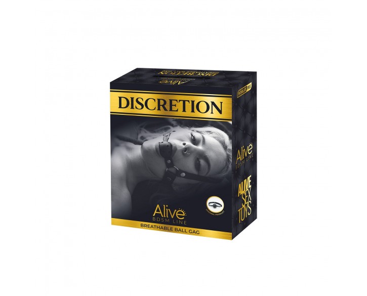 Повітропроникний кляп Alive Discretion Red