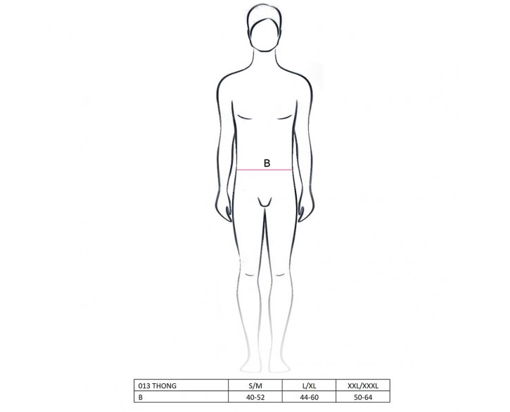 Чоловічі стрінги з леопардовим принтом Passion 013 THONG XXL/XXXL