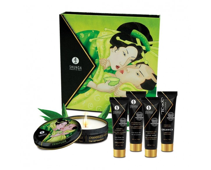 Подарунковий набір Shunga GEISHAS SECRETS ORGANICA – Exotic Green Tea: для шикарної ночі вдвох