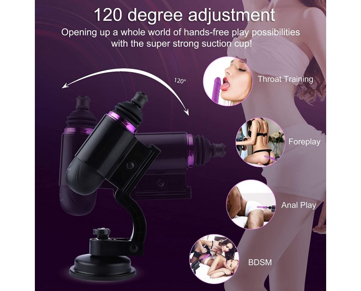 Міні секс-машина Hismith Mini Capsule Sex-Machine with Strong Suction Cup, потужна, перезаряджувана