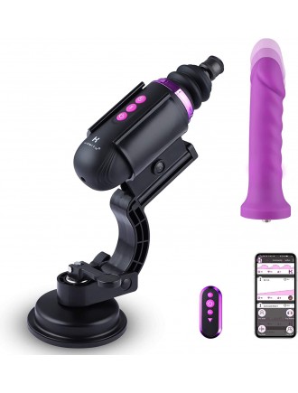 Міні секс-машина Hismith Mini Capsule Sex-Machine with Strong Suction Cup, потужна, перезаряджувана