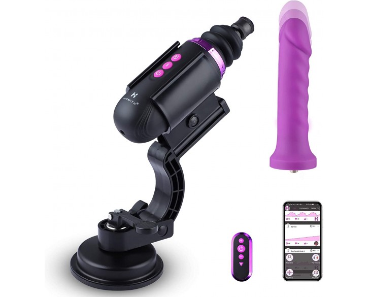 Міні секс-машина Hismith Mini Capsule Sex-Machine with Strong Suction Cup, потужна, перезаряджувана