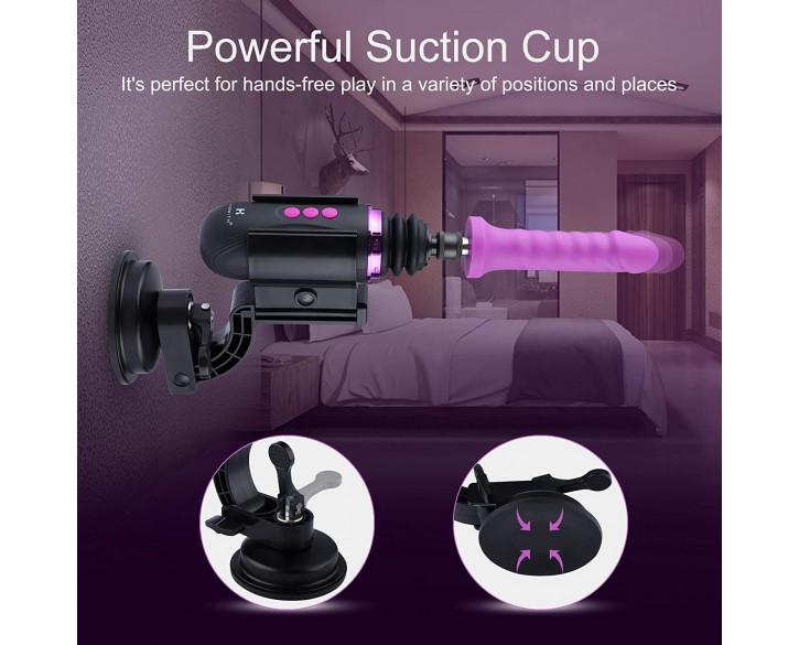 Міні секс-машина Hismith Mini Capsule Sex-Machine with Strong Suction Cup, потужна, перезаряджувана