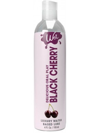 Лубрикант на водній основі Wet Oral Play Black Cherry (118 мл), їстівний, без цукру