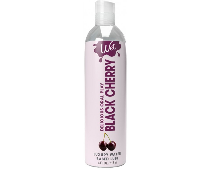 Лубрикант на водній основі Wet Oral Play Black Cherry (118 мл), їстівний, без цукру