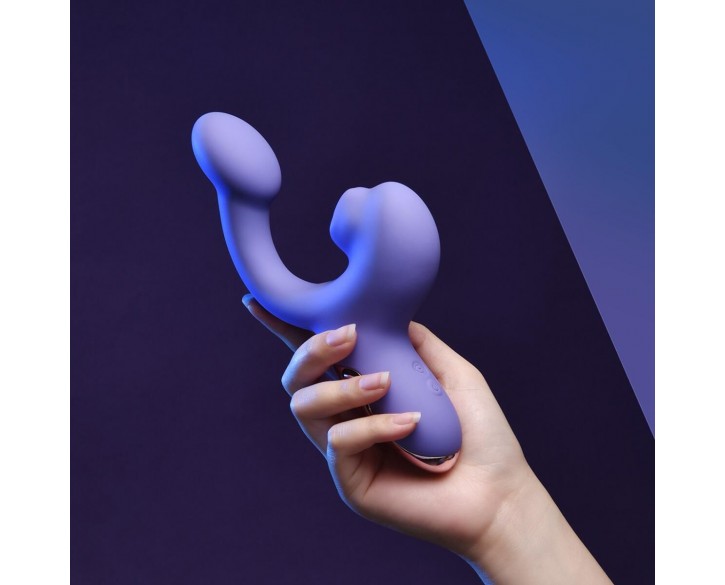 Смарт-вібратор Magic Motion Ponder Purple, подвійна стимуляція, віброяйце+язичок для клітора