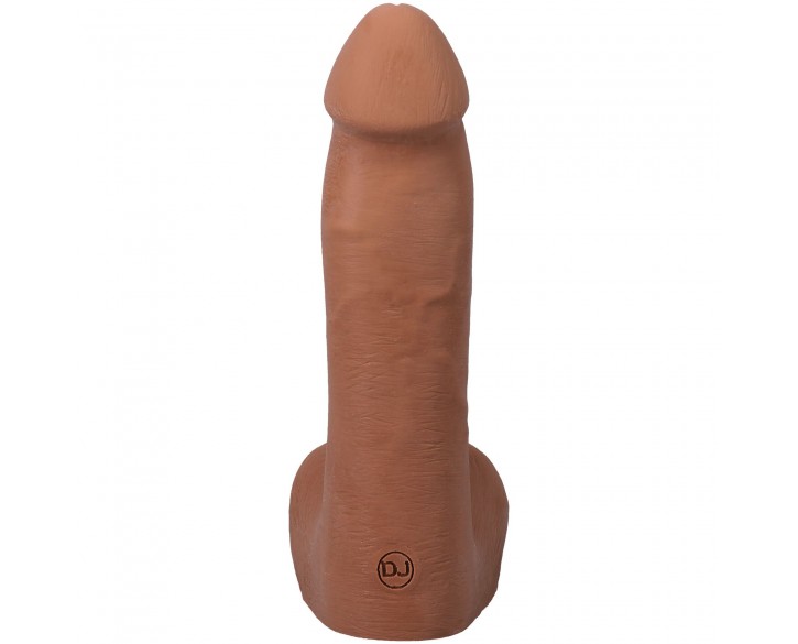 Фалоімітатор Doc Johnson The Realistic Cock ULTRASKYN - 7 Inch with Balls Caramel