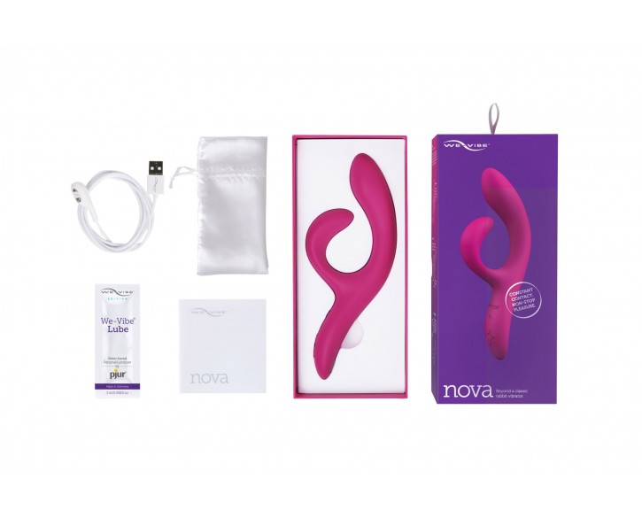 Смарт вібратор-кролик We-Vibe Nova Fuchsia, ергономічний, регульований кут нахилу стовбура