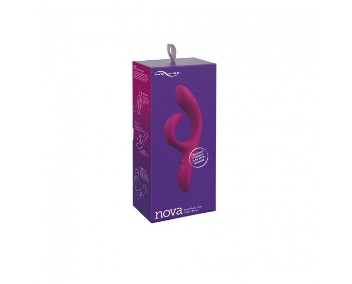 Смарт вібратор-кролик We-Vibe Nova Fuchsia, ергономічний, регульований кут нахилу стовбура