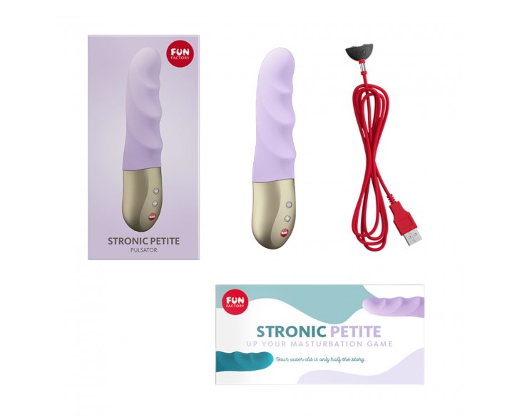 Мініпульсатор Fun Factory STRONIC PETITE pastel lilac, 8 режимів, підходить для початківців