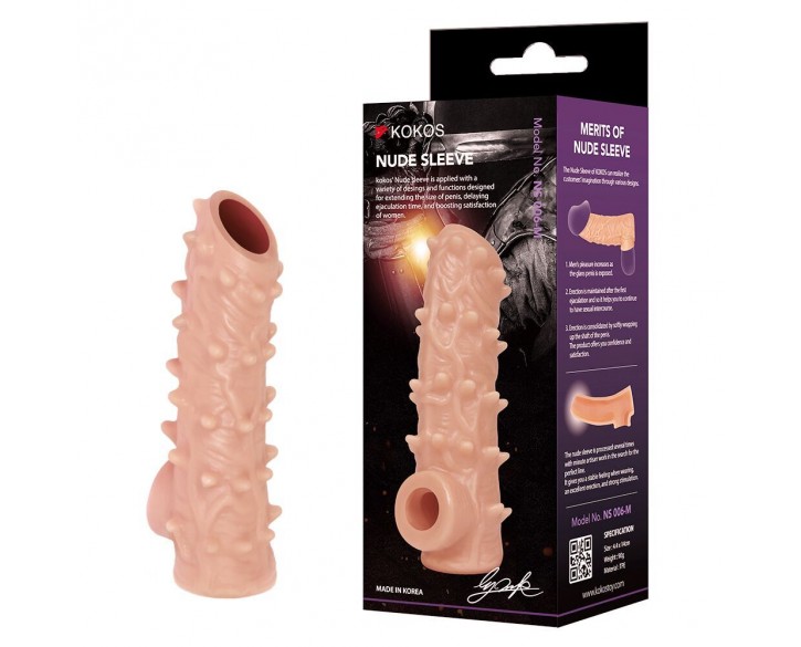 Насадка на член Kokos Nude Sleeve NS 006 S