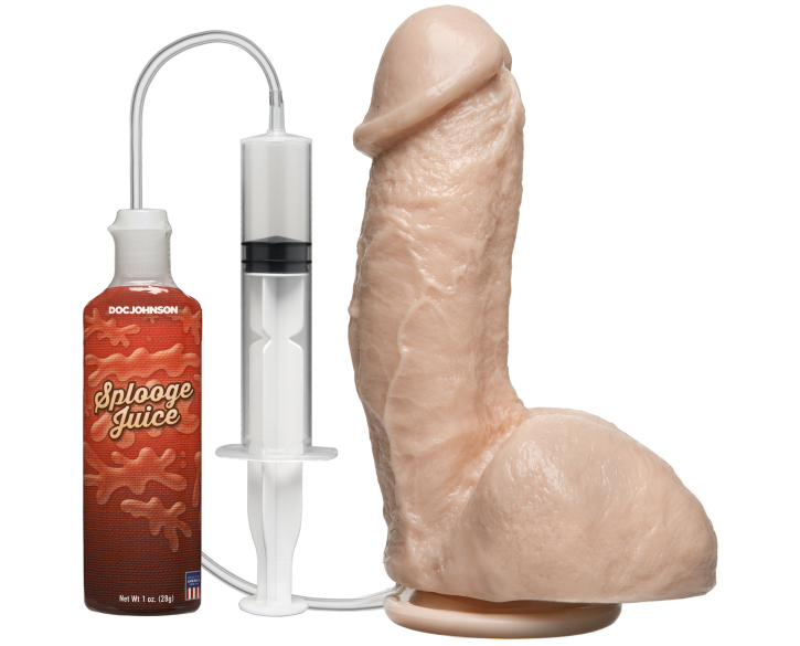 Фалоімітатор, що кінчає Doc Johnson The Amazing Squirting Realistic Cock, ПВХ, діаметр 5,1см