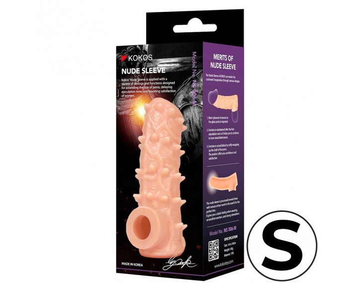 Насадка на член Kokos Nude Sleeve NS 006 S