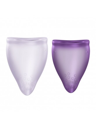 Набір менструальних чаш Fun Factory FUN CUP EXPLORE KIT, 2 шт, Multicolored Violet, об’єми 20 та 30 мл