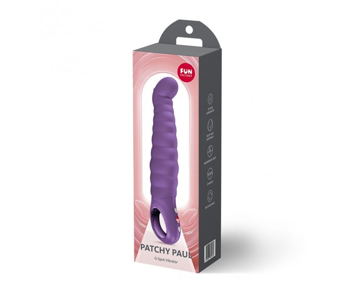 Вібратор точки G Fun Factory PATCHY PAUL Dark Violet, гнучкий, 12 режимів