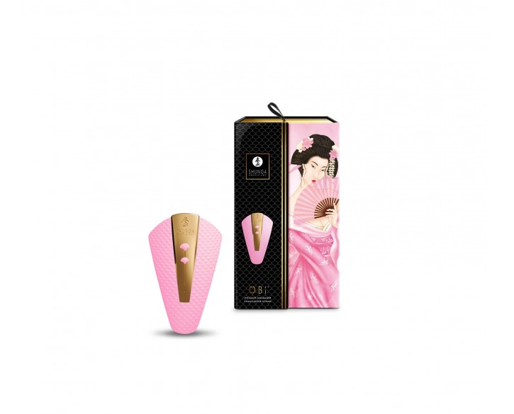 Кліторальний вібратор Shunga Obi Light Pink