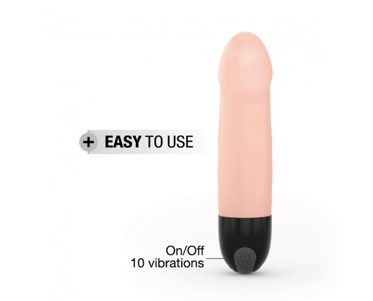 Вібратор Dorcel Real Vibration S Flesh 2.0, діаметр 3,7см, перезаряджається, для точки G