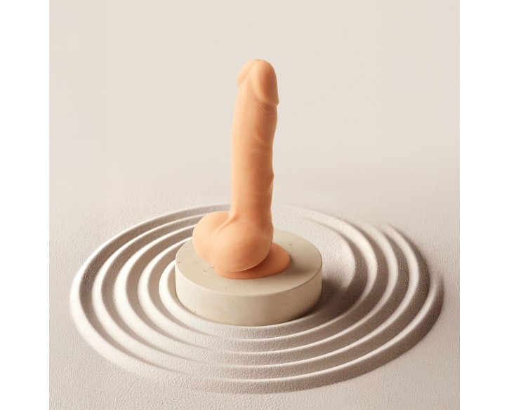 Фалоімітатор з вібрацією та ротацією Strap-On-Me Rotating & Vibrating Realistic Dildo – L – Vanilla