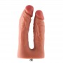 Подвійний фалоімітатор для секс-машин Hismith Silicone Double Penetrator Dildo, система KlicLok
