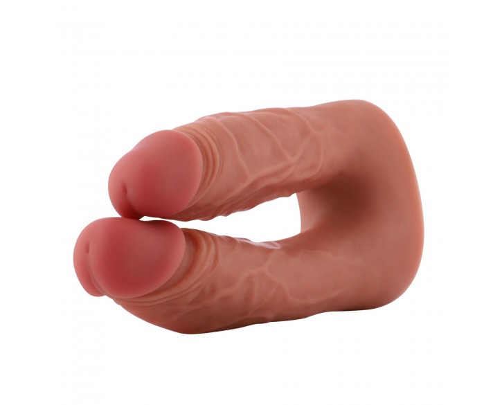 Подвійний фалоімітатор для секс-машин Hismith Silicone Double Penetrator Dildo, система KlicLok