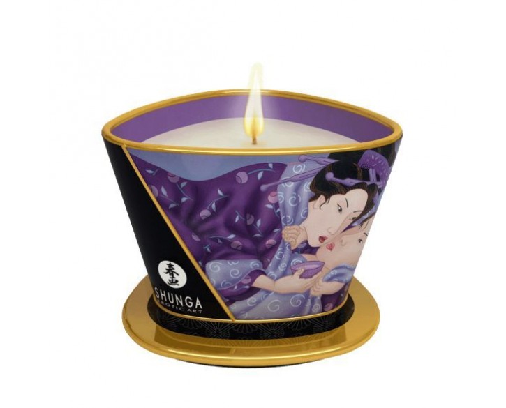 Масажна свічка Shunga Massage Candle – Exotic Fruits (170 мл) з афродизіаками