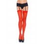 Сексуальні панчохи під підв’язки Leg Avenue Sheer Stockings Red, one size