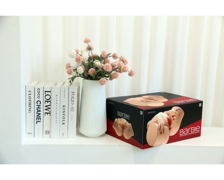 Мастурбатор-півторс Naked Factory BARBIE, вагіна + анус, 2 канали, дуже реалістичний, наскрізний