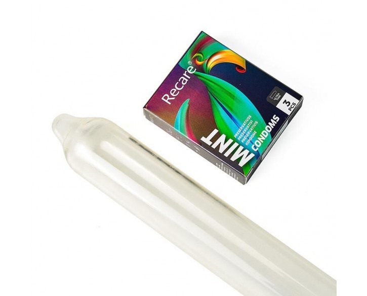 Презервативи Holographic Recare Ultra Thin Mint Condoms 3шт, ультратонкі, аромат: м'ята
