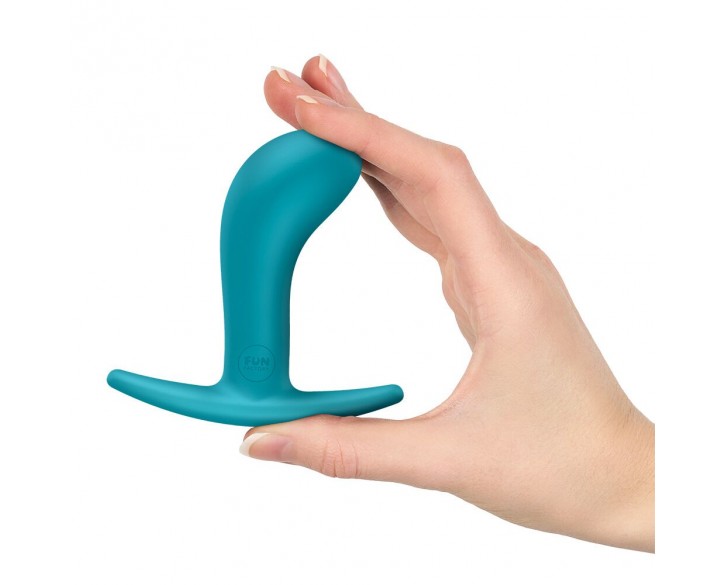 Анальна пробка Fun Factory BOOTIE M Aquamarine, діаметр 3,3 см, тонкий обмежувач